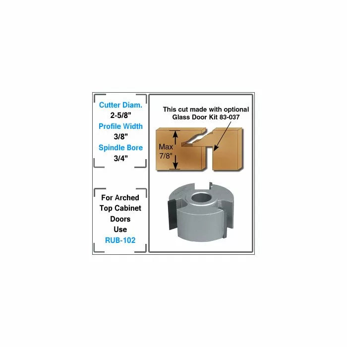 Infinity Tools Cabinet Door Rail & Stile Shaper Cutter Sets, 3/4" Bore