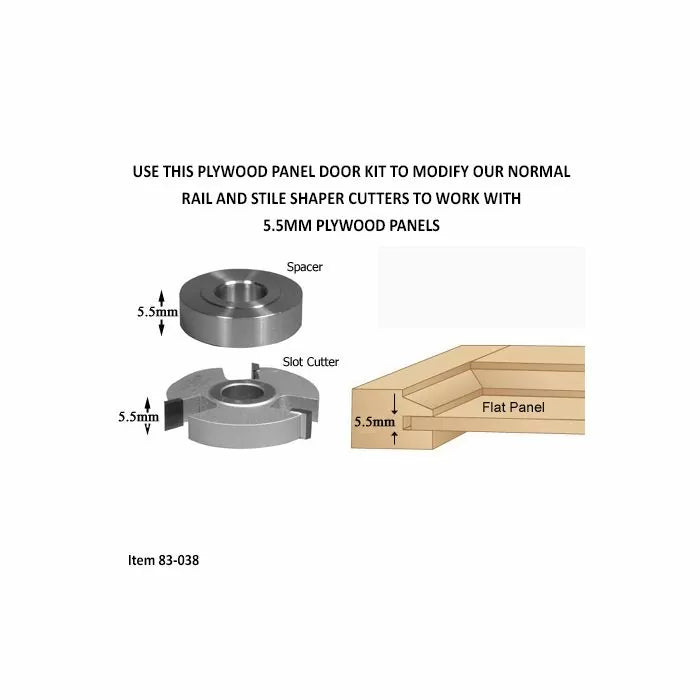 Infinity Tools Cabinet Door Rail & Stile Shaper Cutter Sets, 3/4" Bore