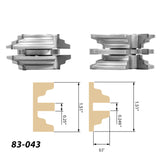 Infinity Tools Interior & Exterior Rail & Stile Shaper Cutter Sets, 3/4" Bore