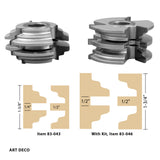 Infinity Tools Interior & Exterior Door 2-Piece Shaper Cutter Sets, 3/4" Bore