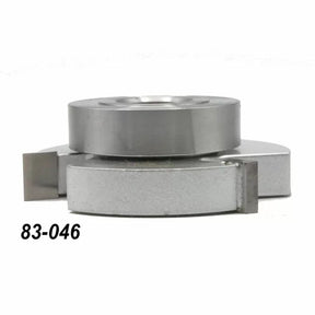 Groover cutter set for woodworking, two silver metal cutting heads, product code 83-046