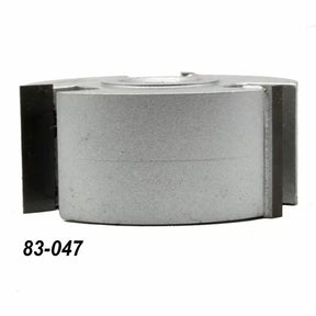 Aluminum woodworking cutter head with replaceable carbide inserts, product number 83-047