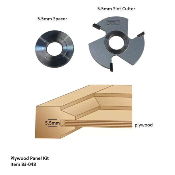 Infinity Tools Interior & Exterior Rail & Stile Shaper Cutter Sets, 3/4" Bore