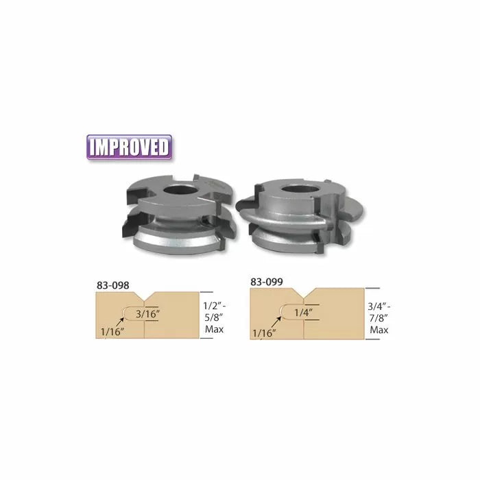 Infinity Tools V-Panel Making Shaper Cutter Set, 3/4" Bore