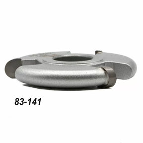 Carbide-tipped woodworking shaper cutter with part number 83-141, on white background.