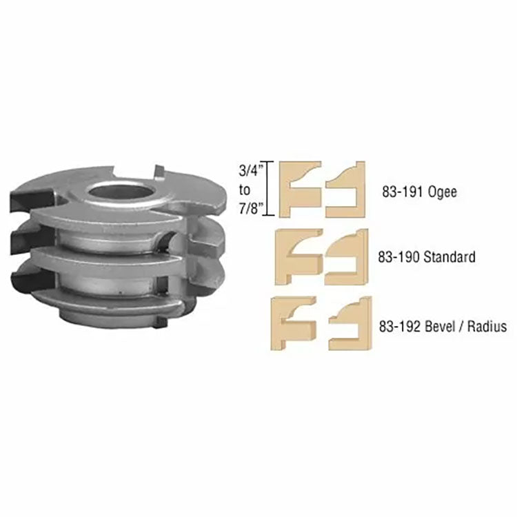 Cortador y perfilador de puertas de gabinetes de rieles y montantes de Infinity Tools, orificio de 3/4"