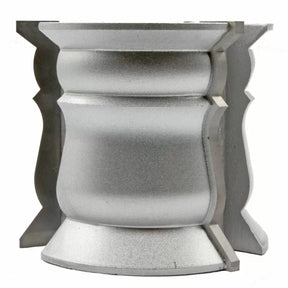 Steel crown molding shaper cutter head for woodworking with detailed profile edges