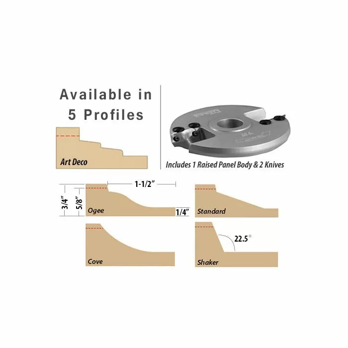 Replacement Knife for Insert-Pro Raised Panel Shaper Cutters