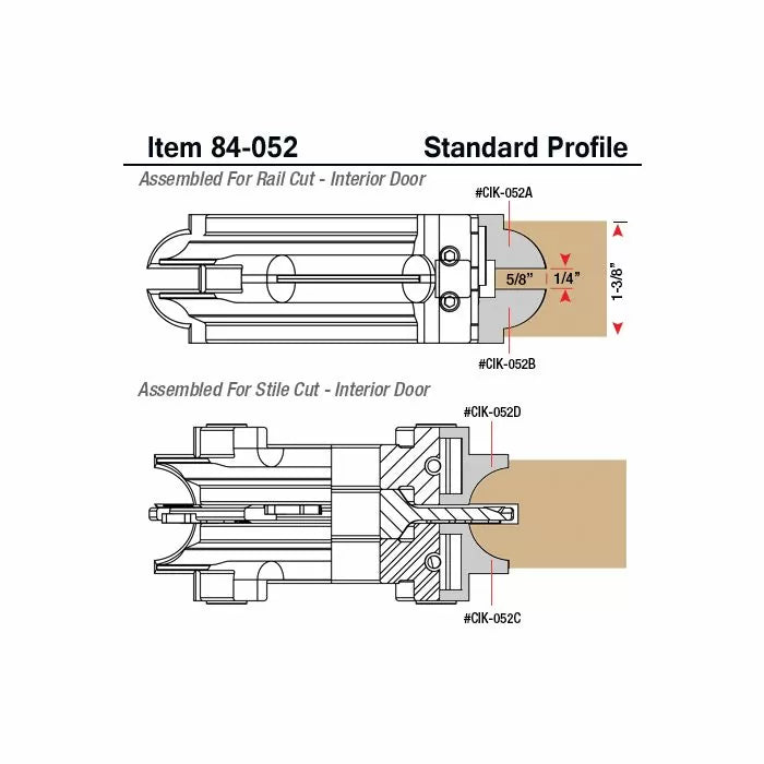 Standard Replacement Knife for Insert-Pro Door Making Rail and Stile Set