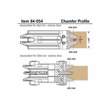 Chamfer Replacement Knife for Insert-Pro Door Making Rail and Stile Set