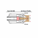 Cuchillo de repuesto Art-Deco de Infinity Tools para cabezal de espiga extendido Insert-Pro