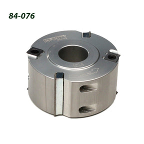 Carbide insert shaper cutter head for woodworking, metal body, product code 84-076