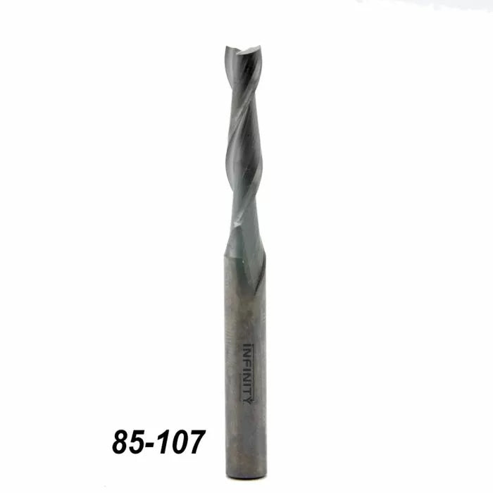 Brocas de corte ascendente en espiral de carburo sólido con vástago de 1/4" de Infinity Tools