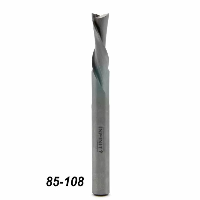 Infinity Tools 1/4" Shank Solid Carbide Spiral Downcut Router Bits