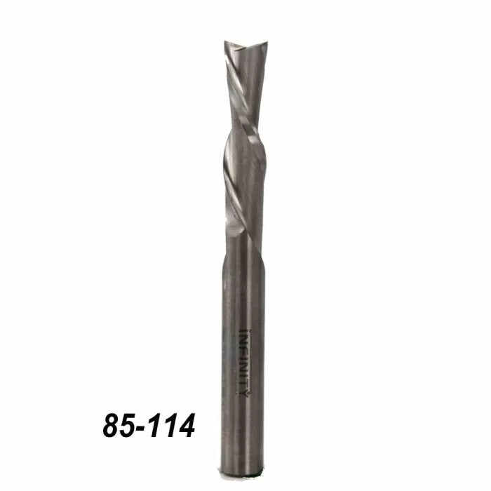 Infinity Tools 1/4" Shank Solid Carbide Spiral Downcut Router Bits