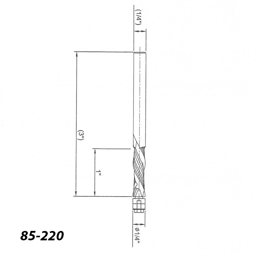 Infinity Tools 1/4" Shank Solid Carbide Compression Flush Trim Router Bits