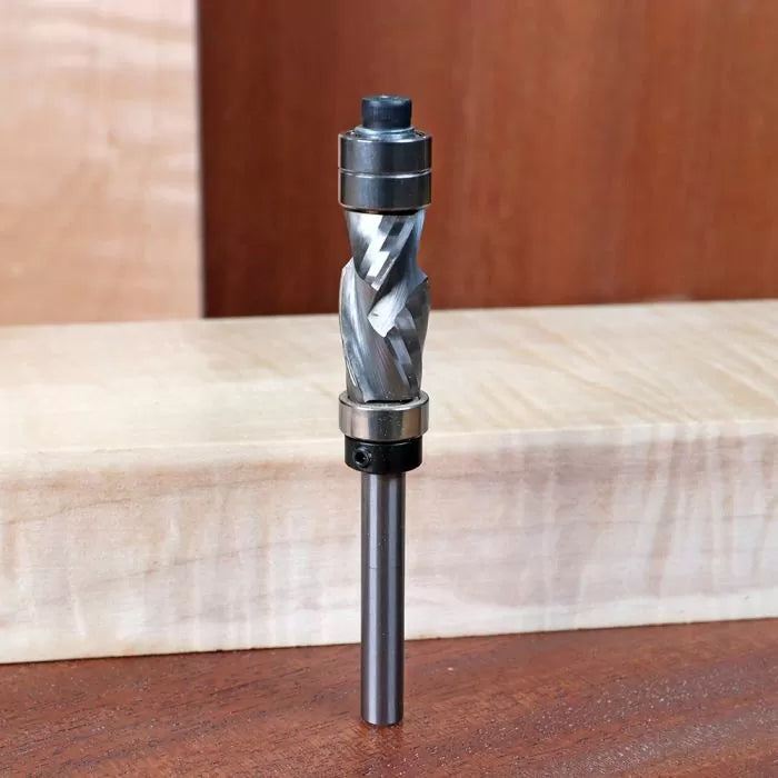 1/4" Shank, Double-Bearing Compression Router Bit