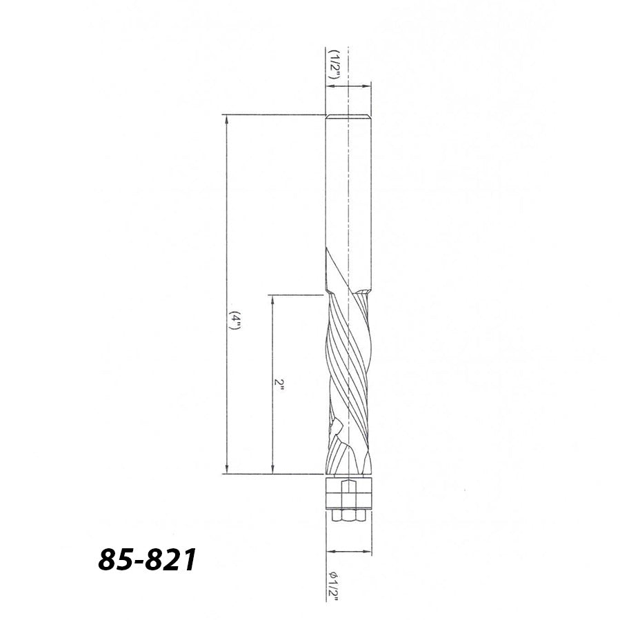 Infinity Tools 1/2" Shank Solid Carbide Compression Flush Trim Router Bits