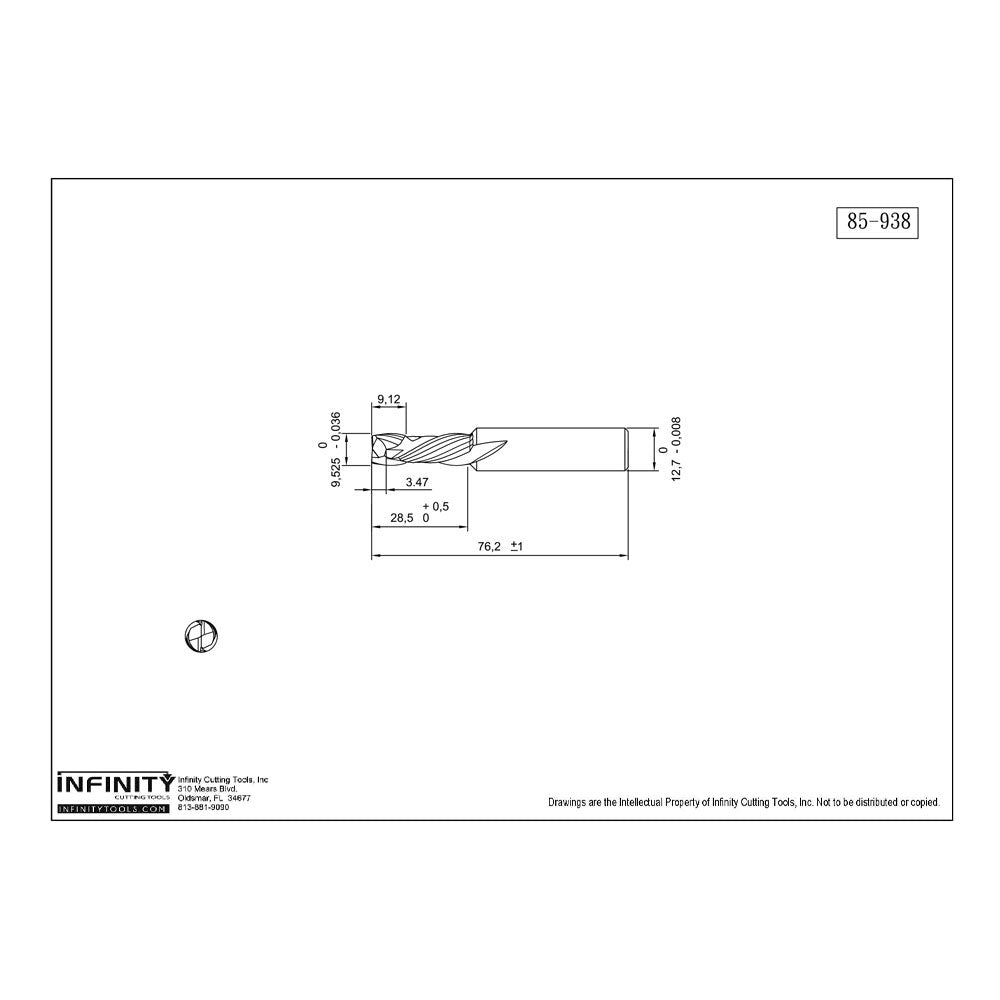 Infinity Tools Compression Spiral Router Bits