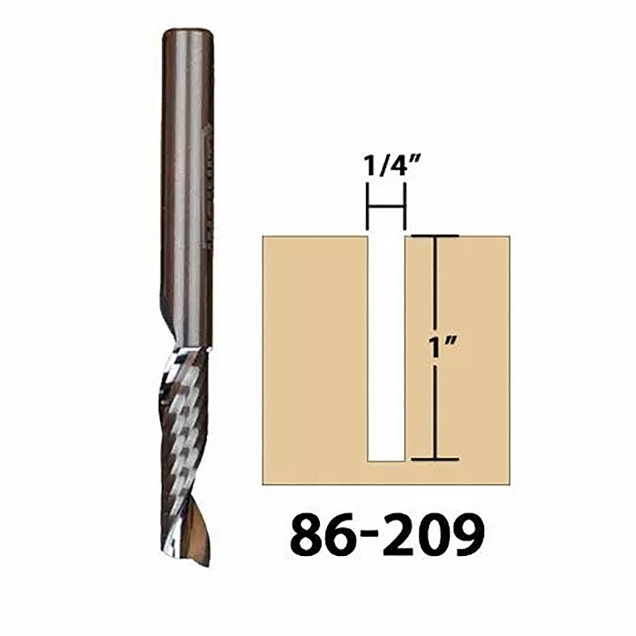 Infinity Tools 1/4" Shank 3-Pc. O-Flute CNC Bit Set