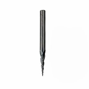 Spiral upcut router bit for woodworking on white background