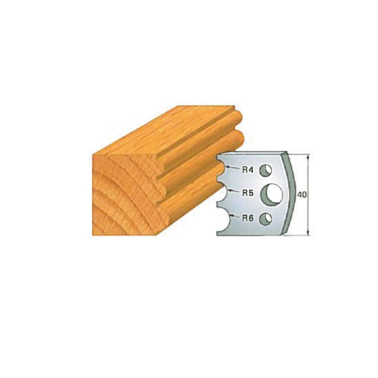 Infinity Tools Insert-Pro 13-Pc. HSS Master Molding Shaper Set, 1-1/4" Bore