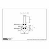 Broca para ranurar rieles y montantes de 1/2" de Infinity Tools, 1 pieza