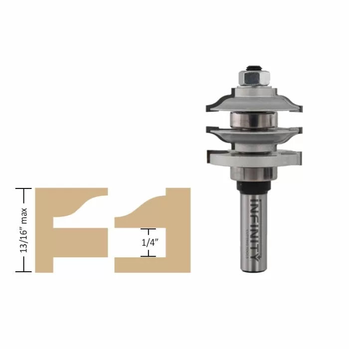 Broca para ranurar rieles y montantes de 1/2" de Infinity Tools, 1 pieza