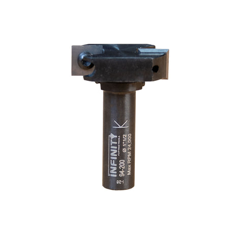 Infinity Tools Insert-Pro Mini Spoilboard Surfacing and Rabbeting Router Bit Front View On White Background