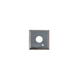 Square 4 sided replacement blade for insert pro router bits on a white background