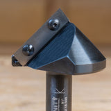 Replacement Insert Pro Router Bit Blade shown installed on router bit 94-300.