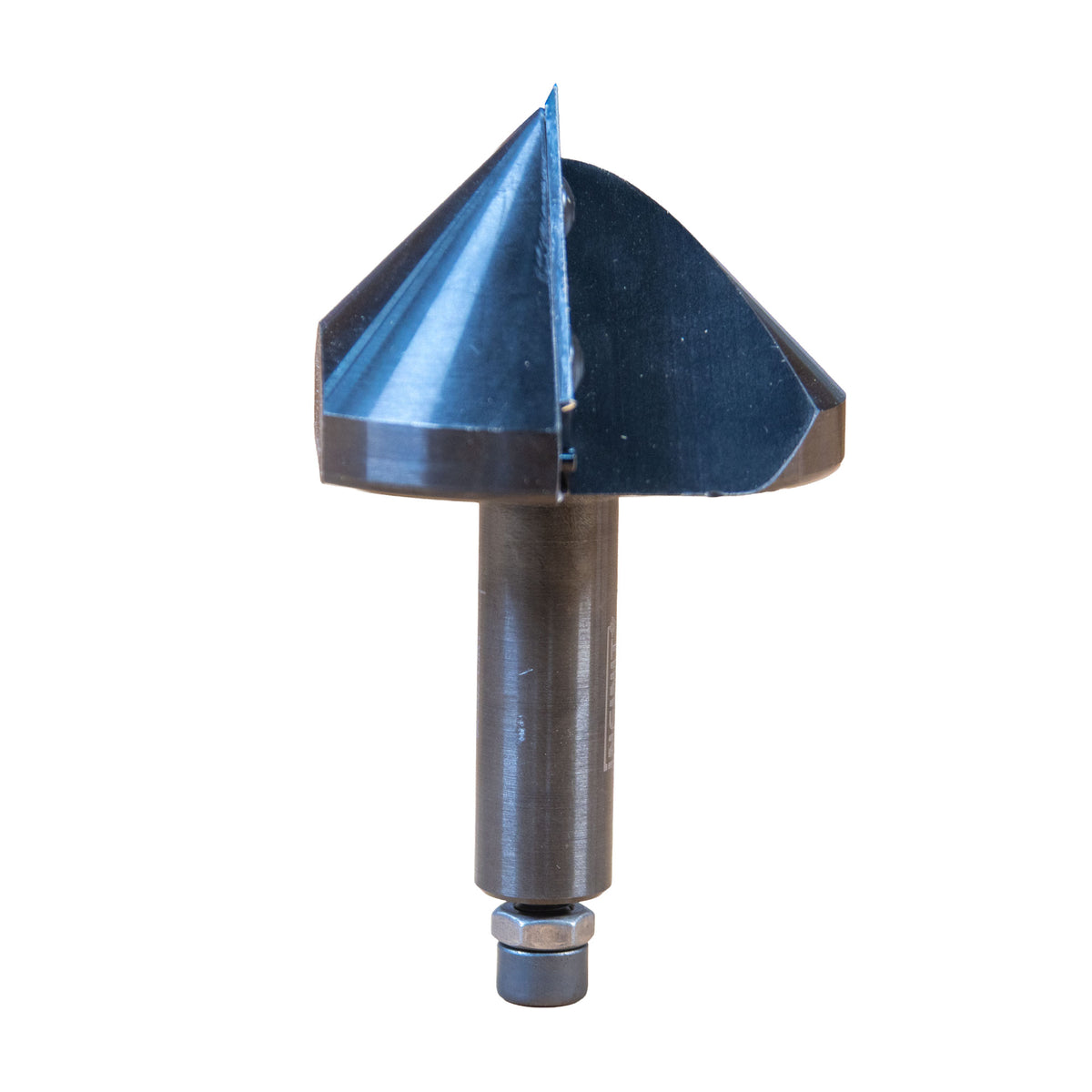 Insert Pro V-Groove 90 Degree Router Bit Left Side View on white background