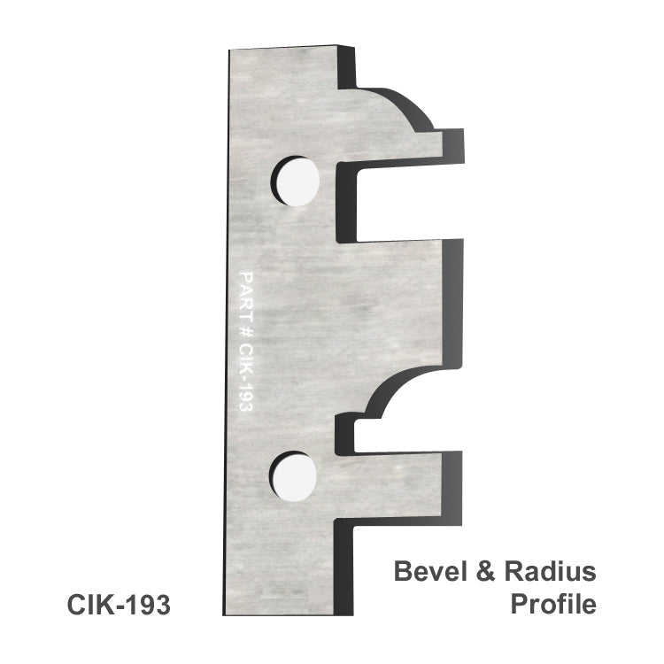 Cuchillas de perfil adicionales de Infinity Tools para cortadora combinada de perfiladores de rieles y montantes Insert-Pro