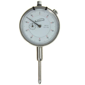 Dial indicator gauge with precision measurement markings for woodworking setup