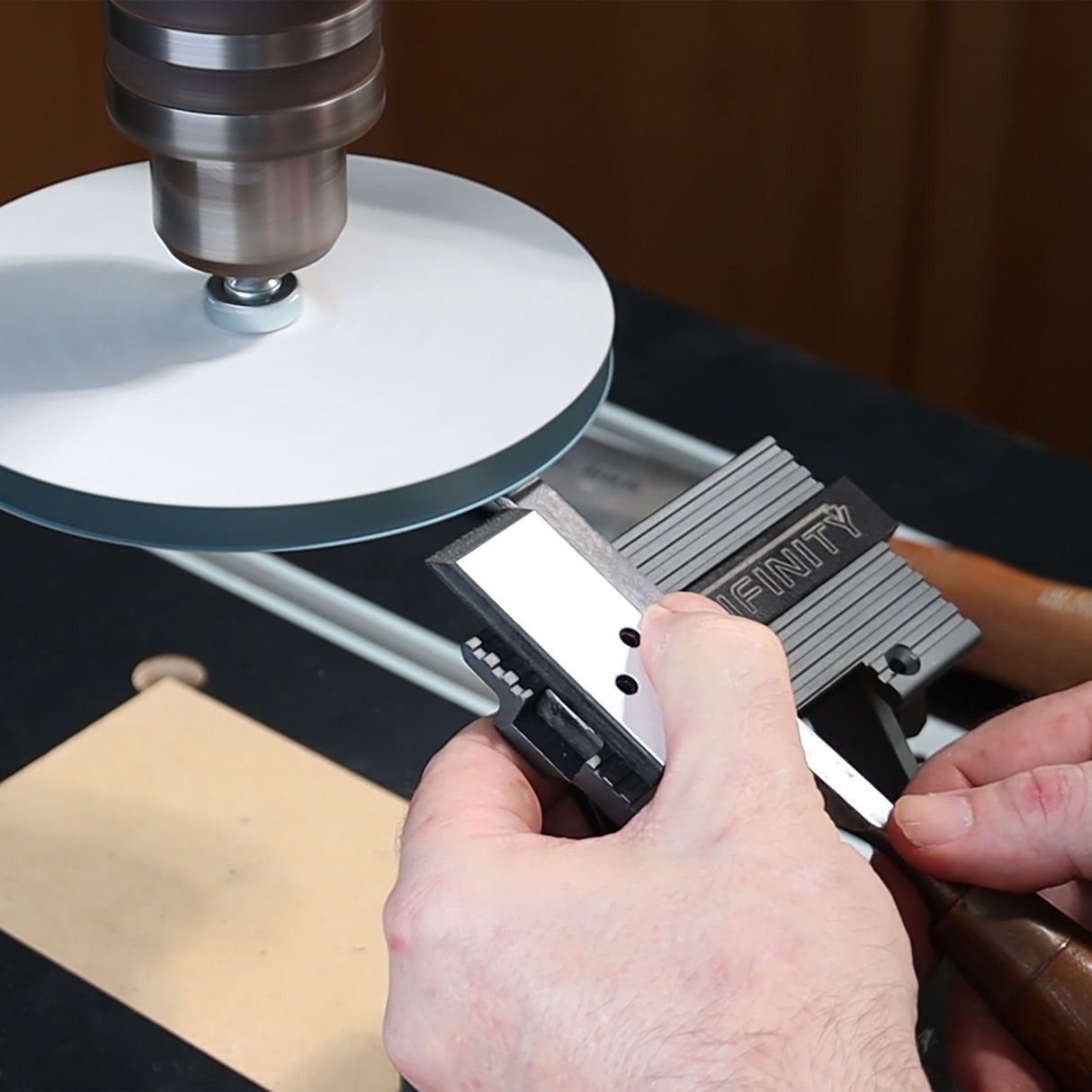 Infinity Tools Drill Press Sharpening Station