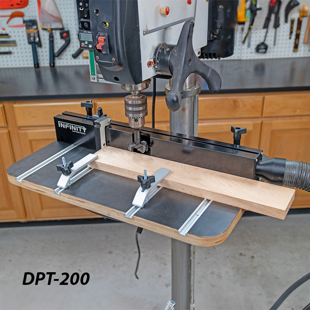 Infinity Tools Drill Press Table Package w/ Pro. Fence & Flip Stop