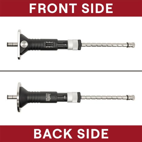 Feature graphic showing the front and back sides of the JessEm Wood Sabre II marking gauge