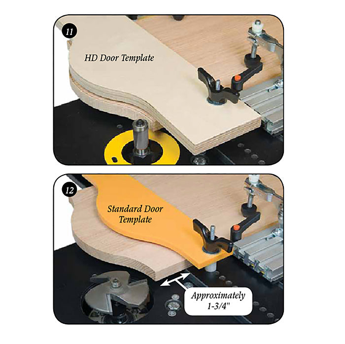 Panel Master HD de Infinity Tools: para usar con plantillas de panel HD: enrutador o moldeador