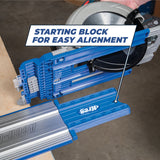 Circular saw with a blue starting block for easy alignment, featuring the brand 'Kreg'.