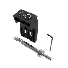 Pocket hole jig kit with drill bit and hex key for woodworking joinery projects