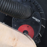 top down view of the nautilus dust guard in action