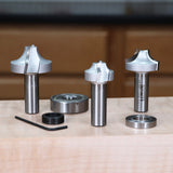 Infinity Tools 1/2" Shank Ovolo Router Bits w/ Bearing