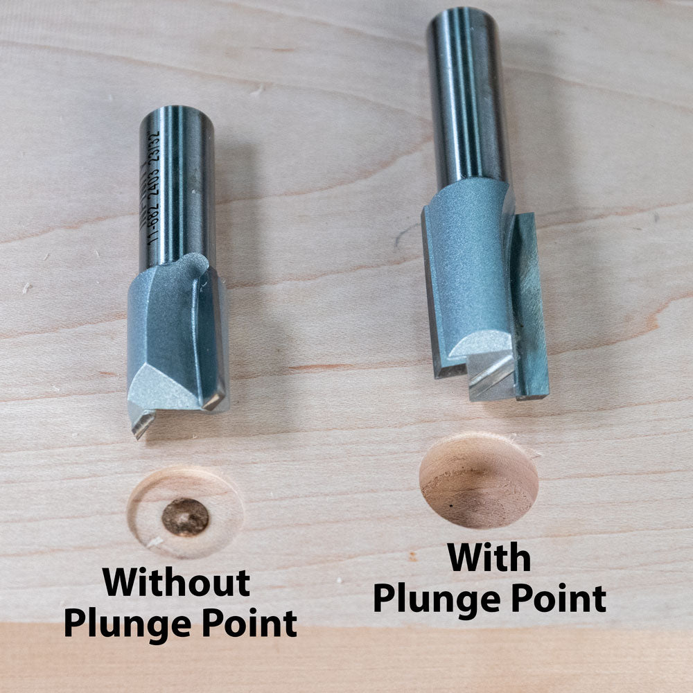 Infinity Tools Straight Router Bits With Plunge Point