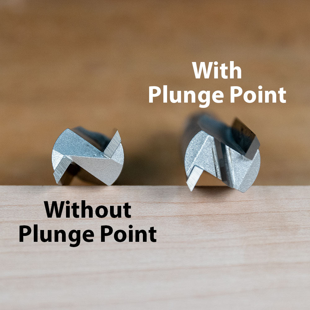 Infinity Tools Straight Router Bits With Plunge Point