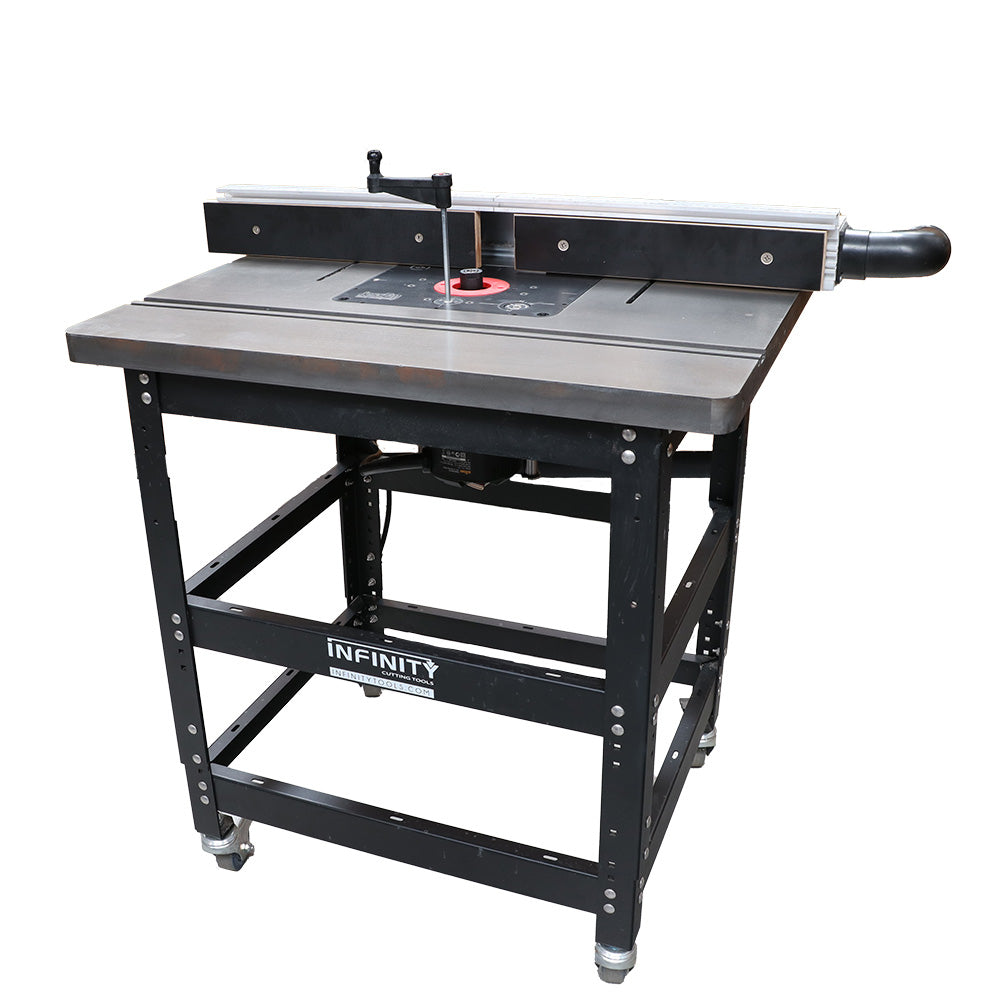 Infinity Tools Pro. Router Table Package w/ Cast Iron Top, JessEm Mast-R-Lift & Triton 3-1/2 H.P. Motor