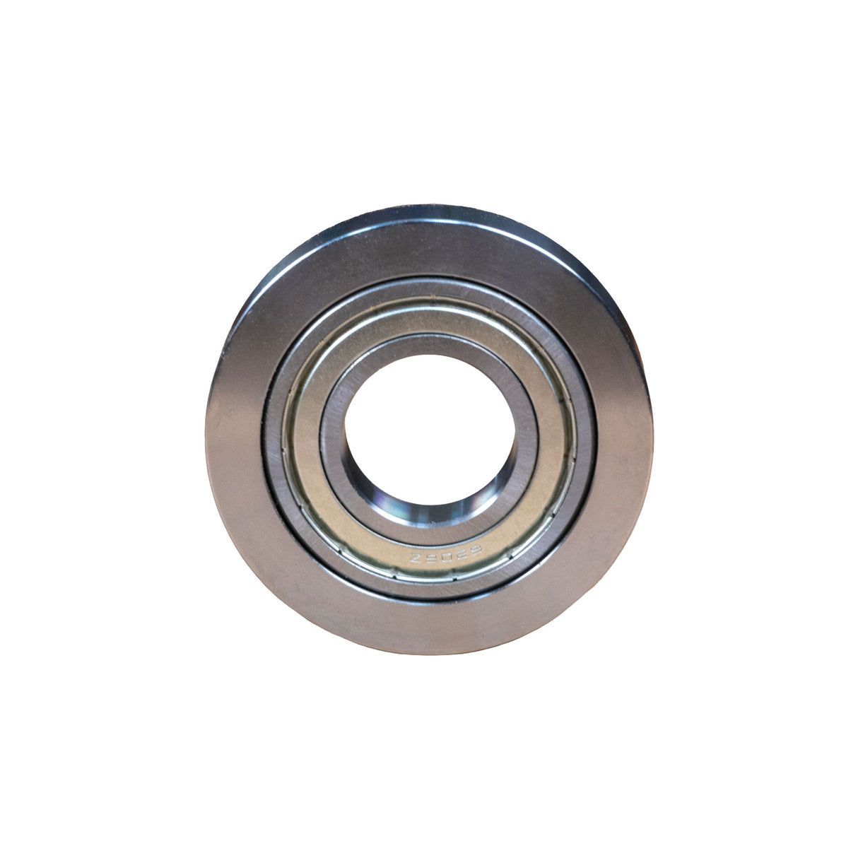 Close-up of a metal ball bearing for woodworking tools and router bits