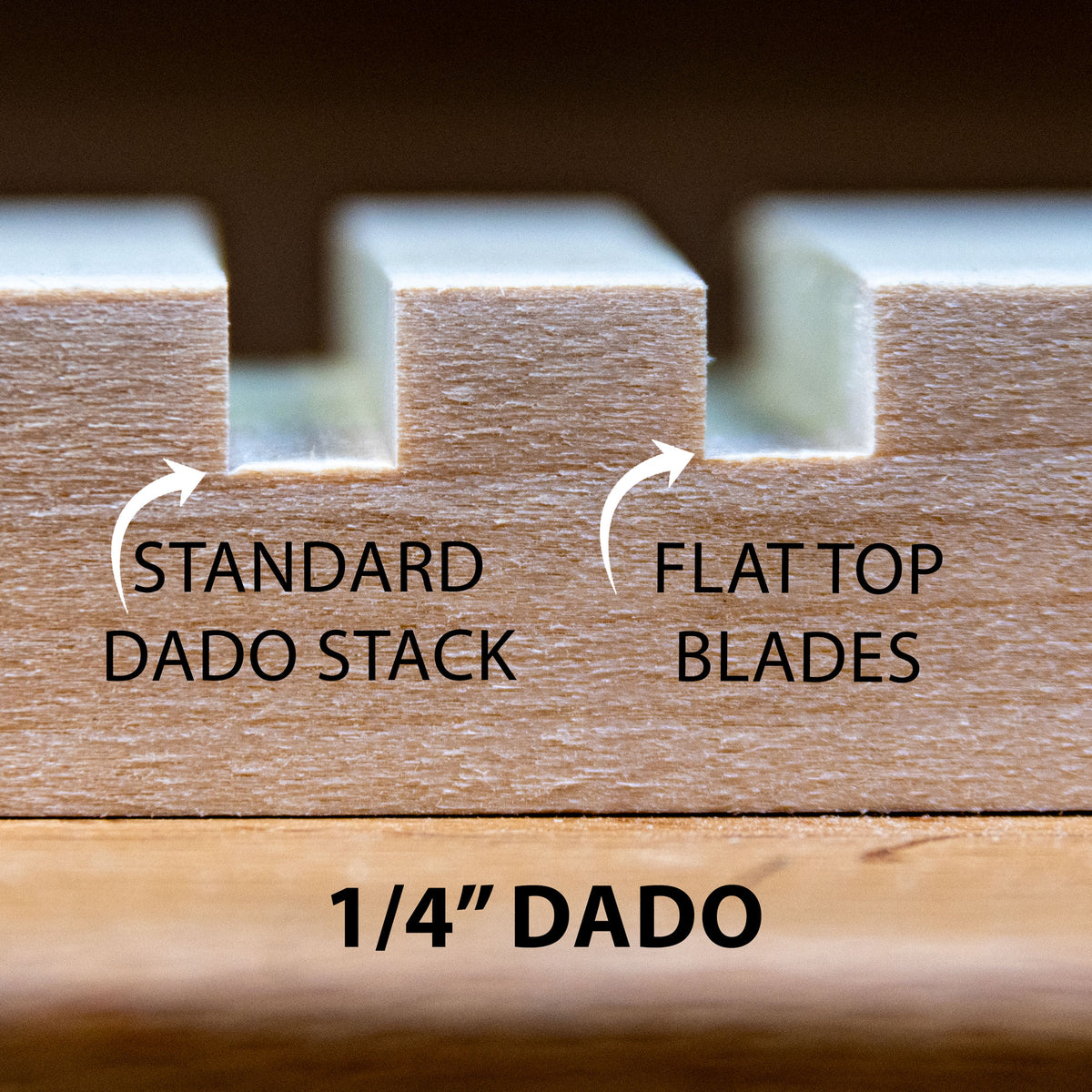 Infinity Tools Flat Top Joinery Blades for Dadonator XL, SDB-825