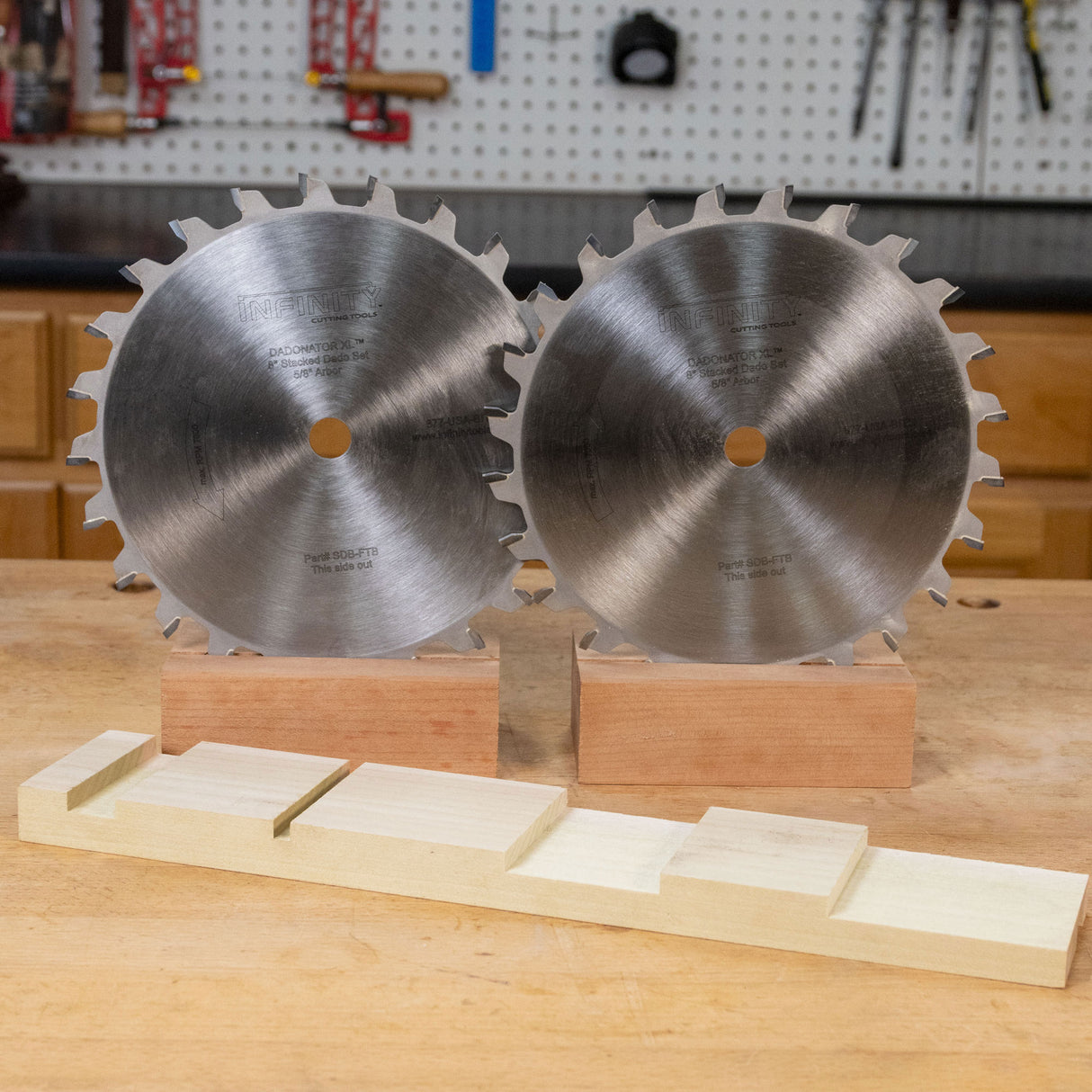 Infinity Tools Flat Top Joinery Blades for Dadonator XL, SDB-825