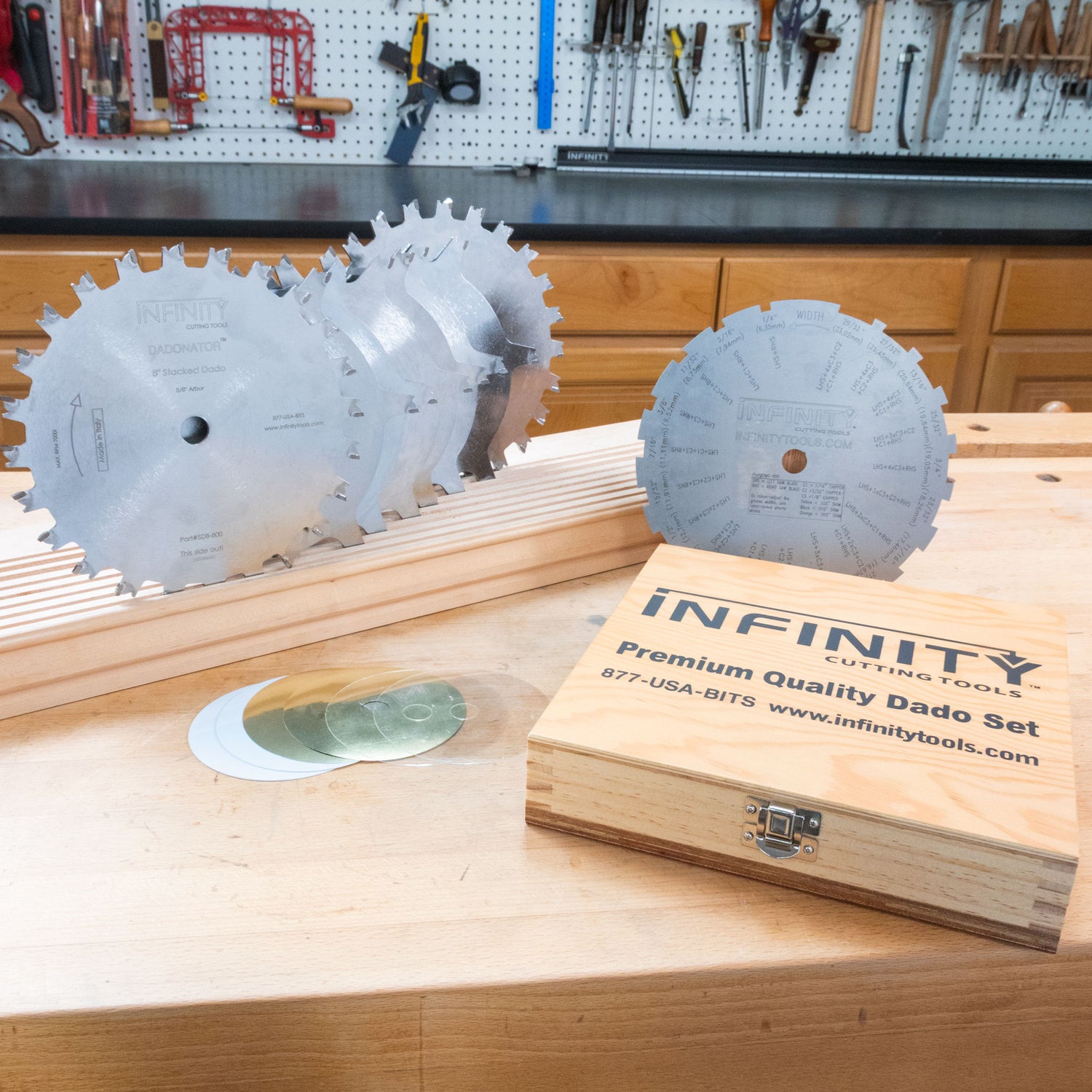 Infinity Workbench Estuche de madera maciza Infinity Tools para juegos de hojas de corte ...