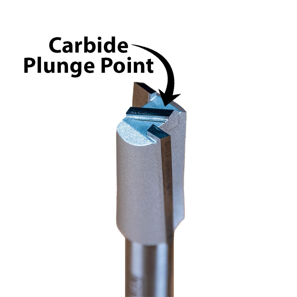 Infinity Tools 1/2" Shank Straight Router Bits w/ Plunge Point